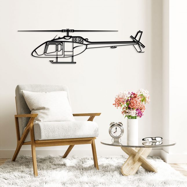 Bell 505 Helicopter Wall Art - Image 4