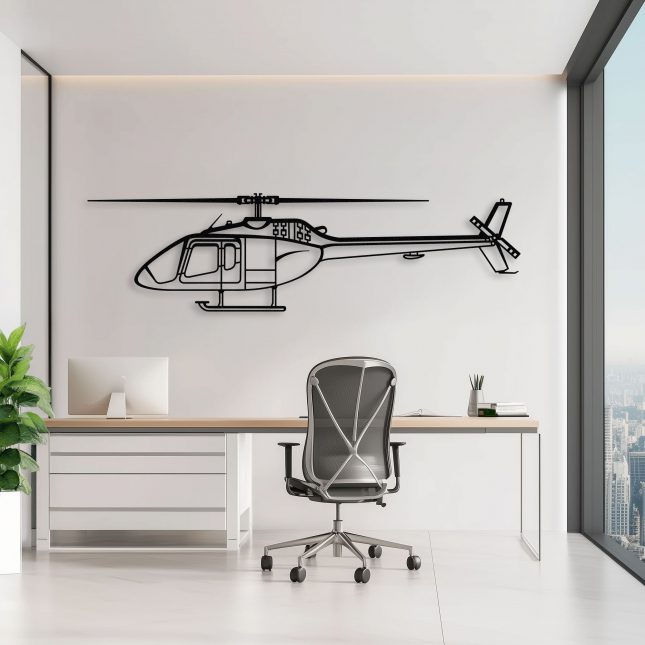 Bell 505 Helicopter Wall Art - Image 2