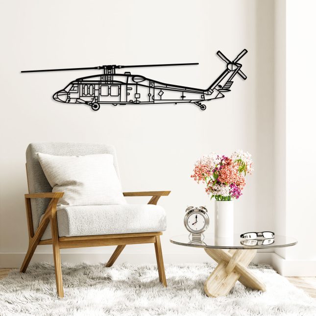 Sikorsky UH-60 Black Hawk Helicopter Wall Art - Image 4