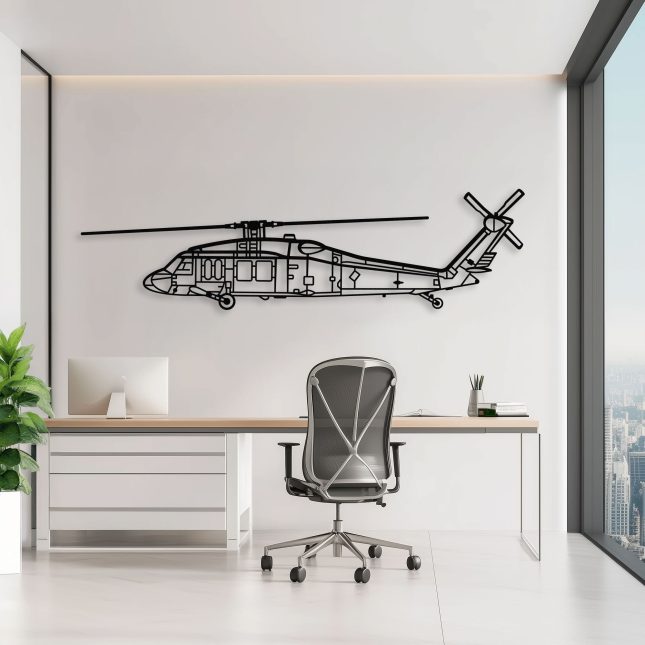 Sikorsky UH-60 Black Hawk Helicopter Wall Art - Image 2